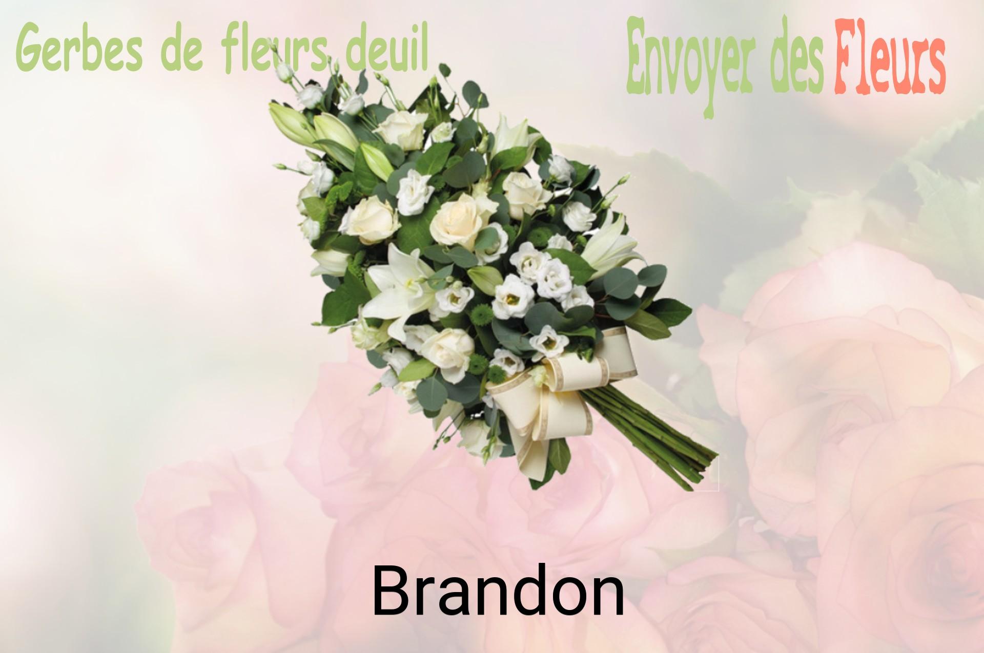 Gerbe de fleurs de deuil livrée à Brandon